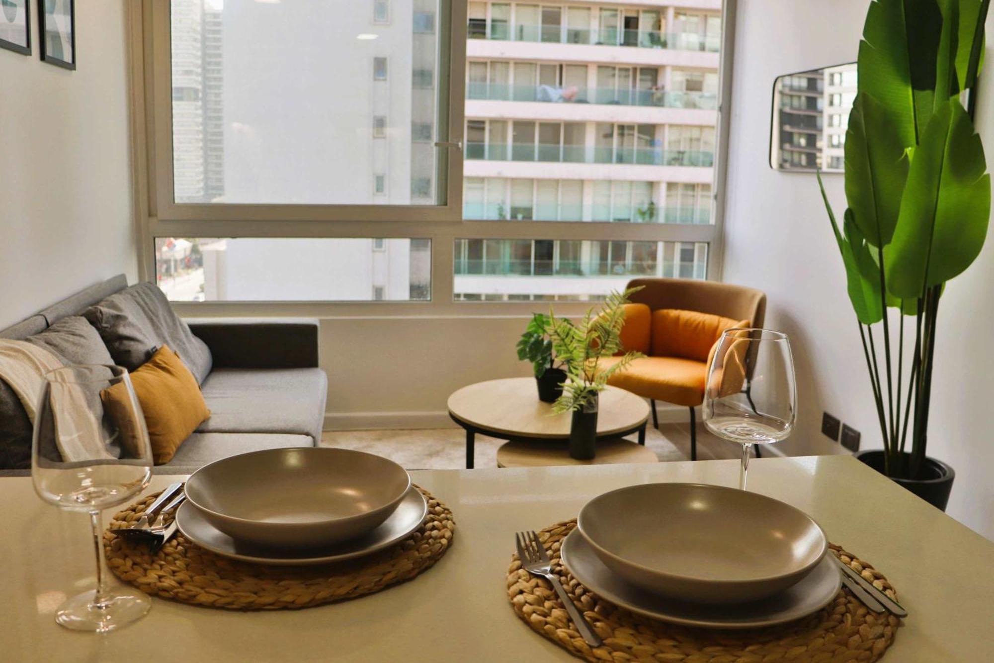 Hom I Depto Nuevo En Calle Marchant Pereira Nunoa Apartamento *