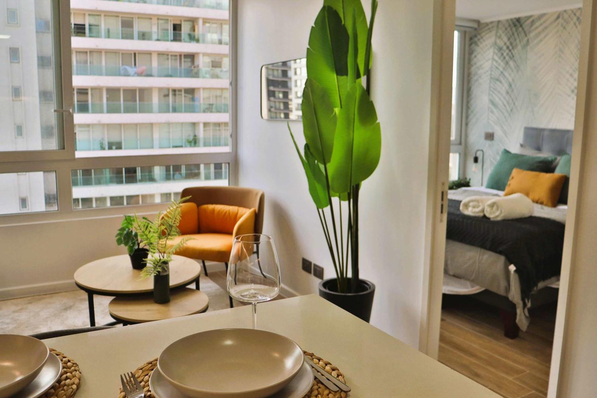 Hom I Depto Nuevo En Calle Marchant Pereira Nunoa Apartamento